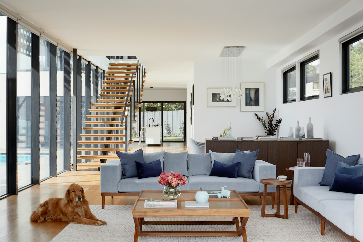 Bright modern rental kitchen and interior