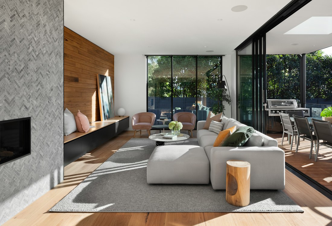 Contemporary residential property photographed in natural light