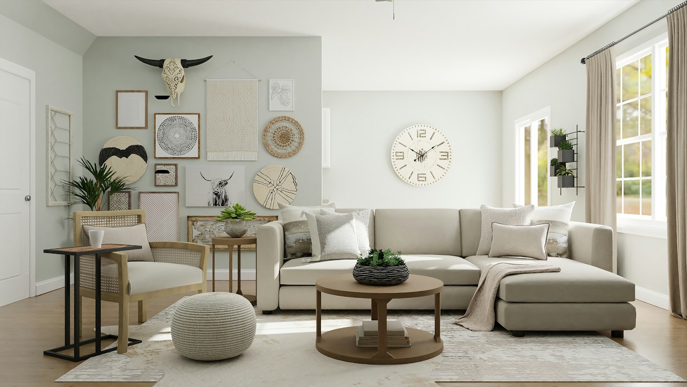 Neat modern bedroom showing the value of practical rental property improvements